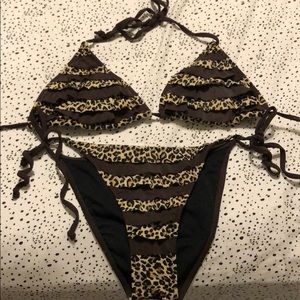Cheetah Print Bikini Set